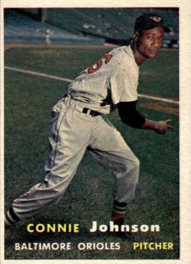 Connie Johnson 1957 topps Topps
