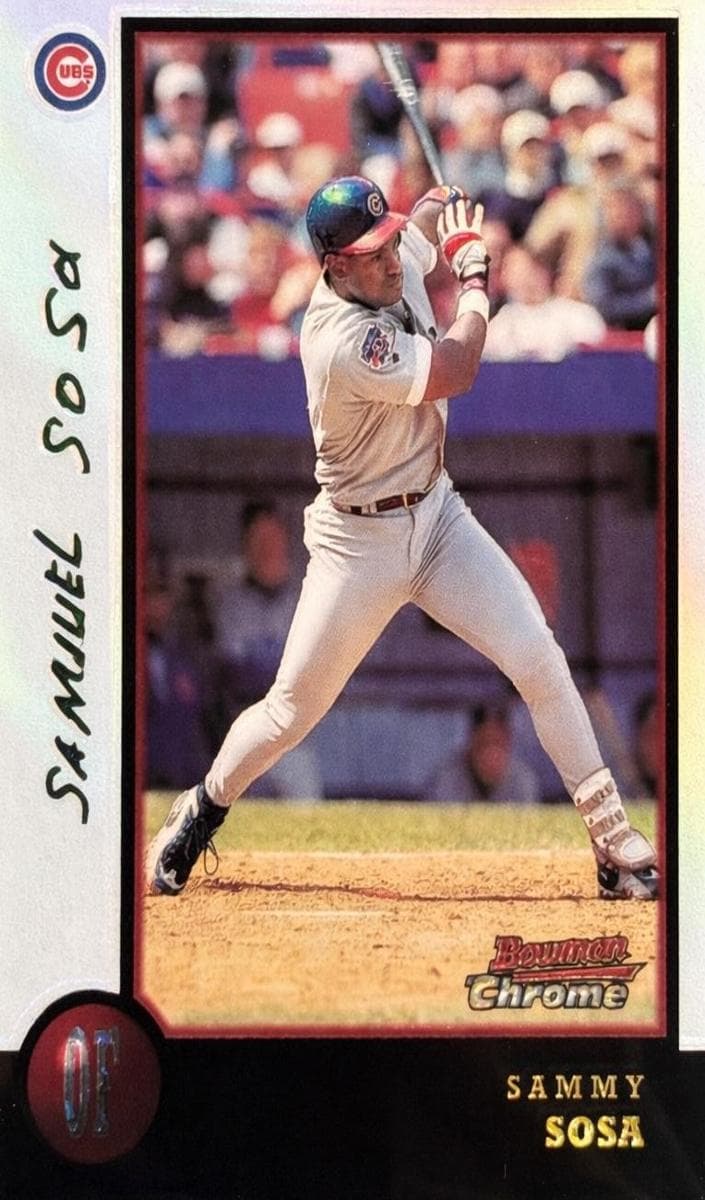Sammy Sosa 1998 bowman Bowman Chrome