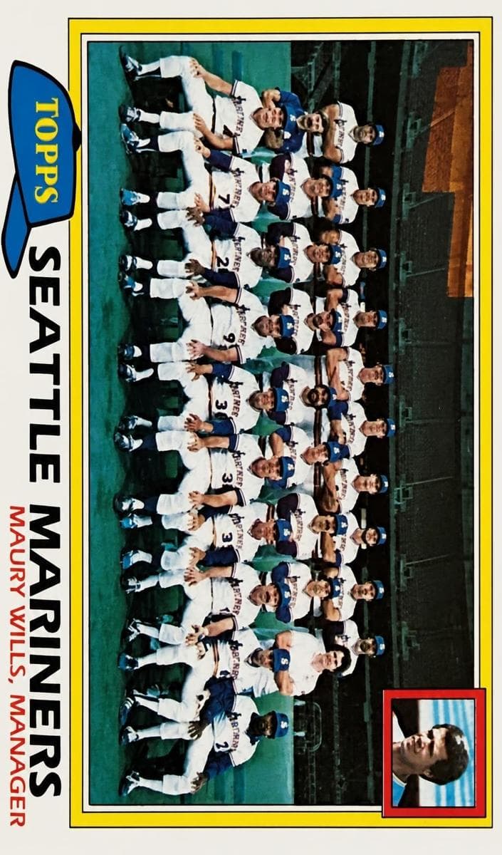 Seattle Mariners / Maury Wills 1981 topps Topps
