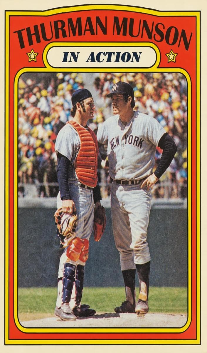 Thurman Munson 1972 topps O-Pee-Chee