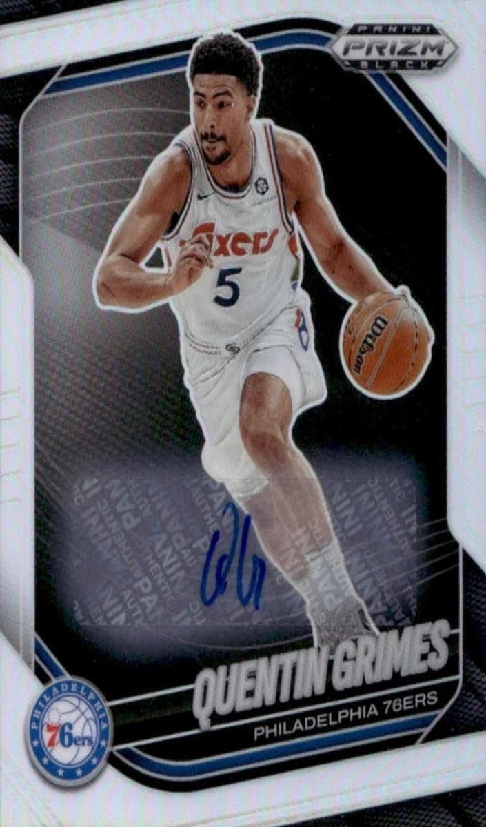 Quentin Grimes 2024 panini Panini Prizm Black