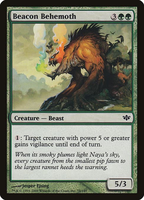 Beacon Behemoth 2009 Magic: The Gathering Conflux