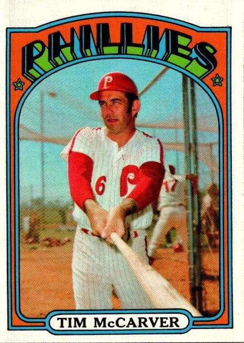 Tim McCarver 1972 topps Topps