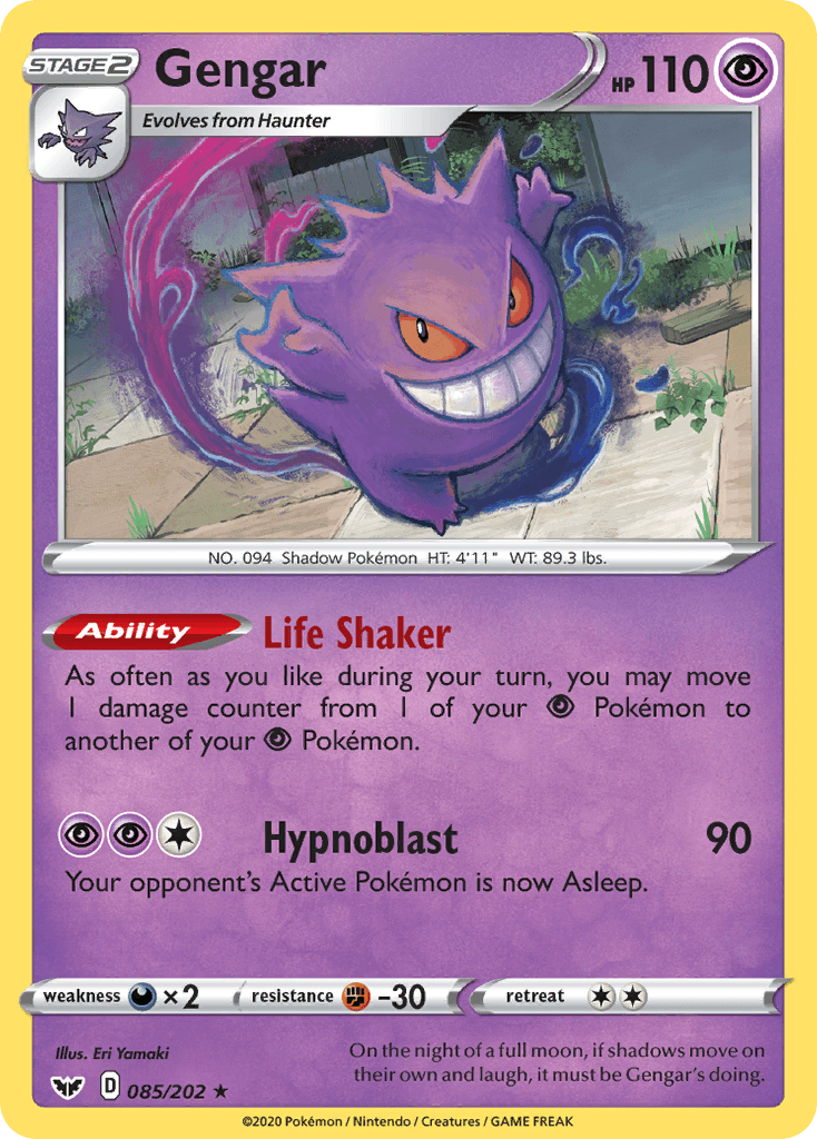 Gengar 2020 Pokemon Sword & Shield Holo