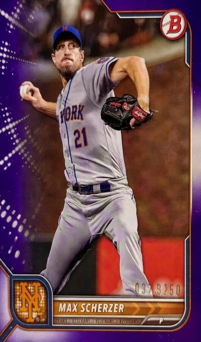Max Scherzer 2022 bowman Bowman