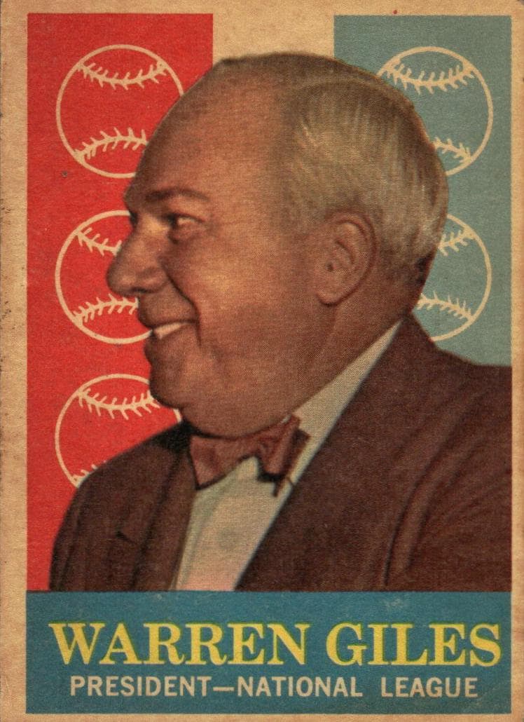 Warren Giles 1959 topps Topps