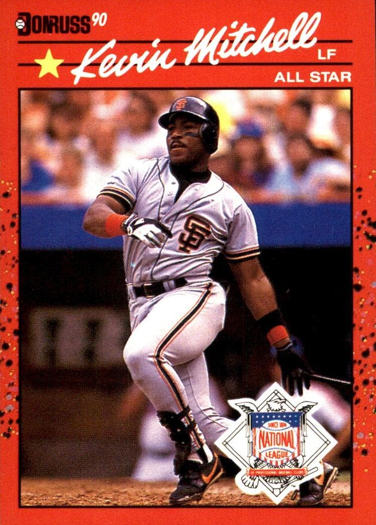 Kevin Mitchell 1990 panini Donruss