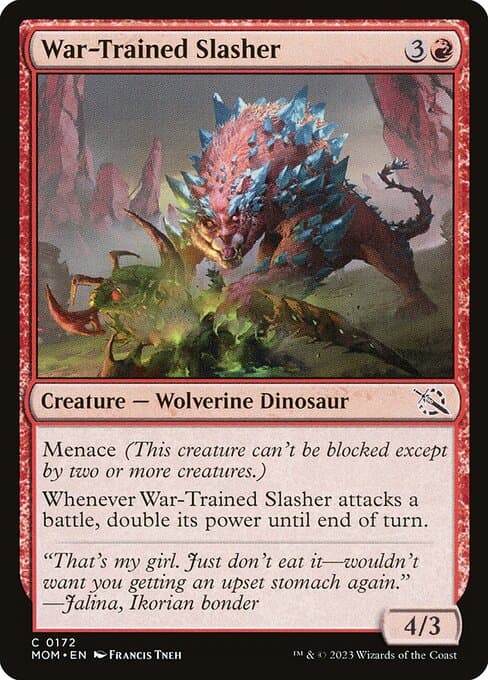 War-Trained Slasher 2023 Magic: The Gathering March of the Machine