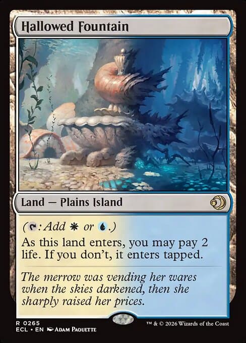 Hallowed Fountain 2022 Magic: The Gathering Unfinity Borderless