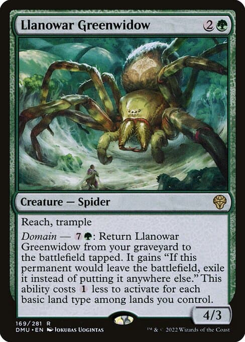 Llanowar Greenwidow 2022 Magic: The Gathering Dominaria United