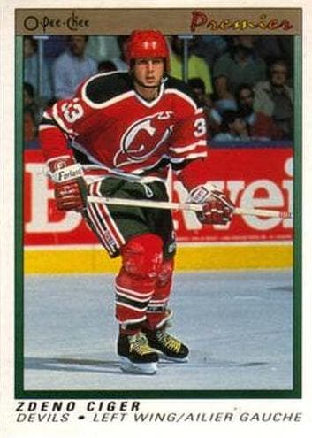 Zdeno Ciger 1990 topps O-Pee-Chee Premier