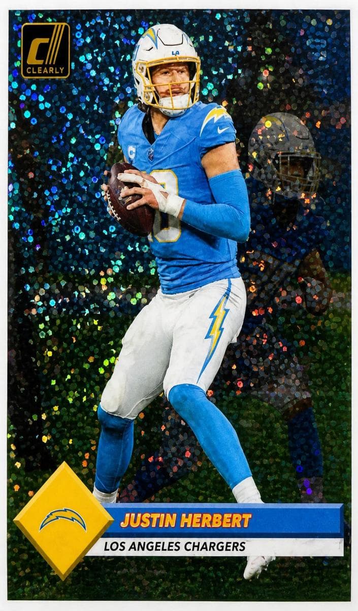 Justin Herbert 2023 panini Clearly Donruss