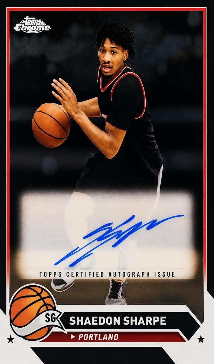 Shaedon Sharpe 2023 topps Topps Chrome