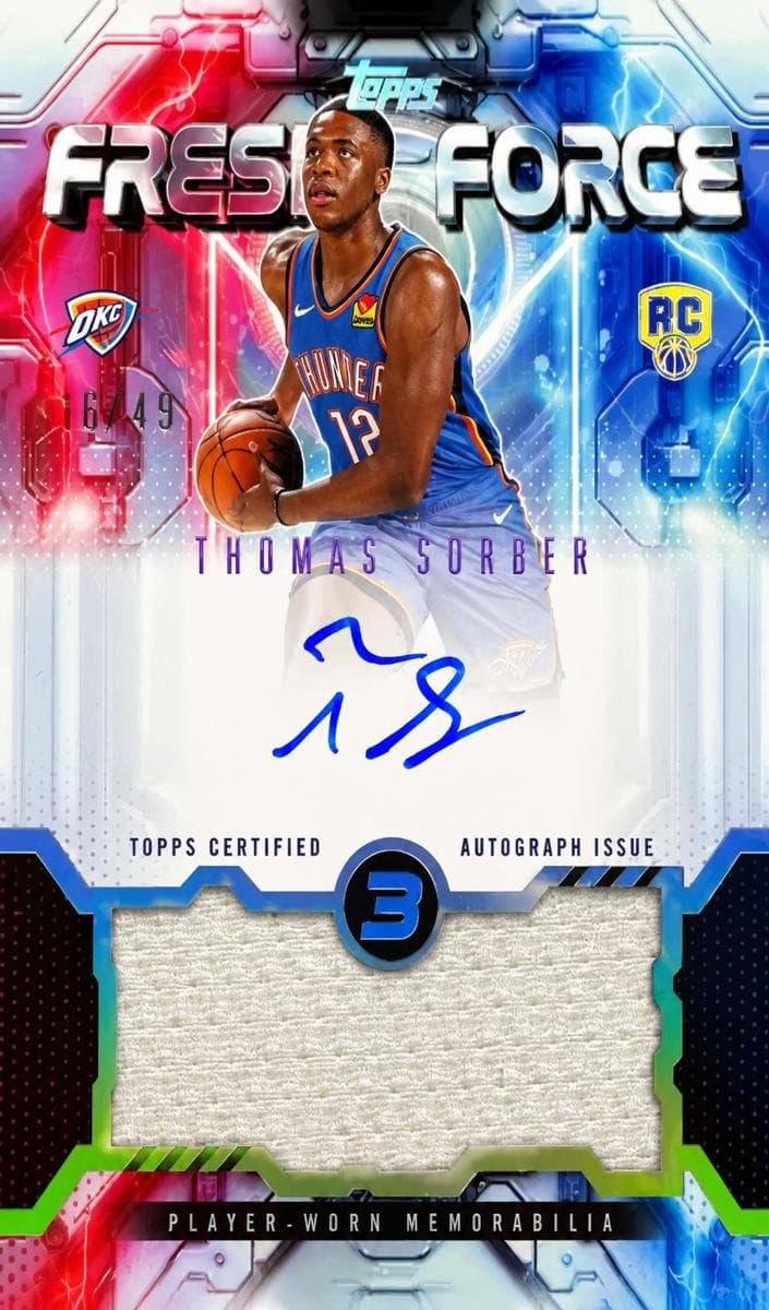 Thomas Sorber 2025 topps Topps 3
