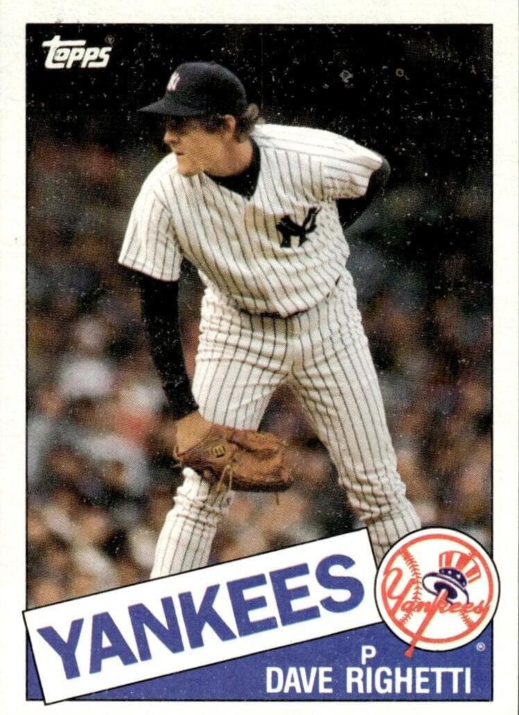 Dave Righetti trading card