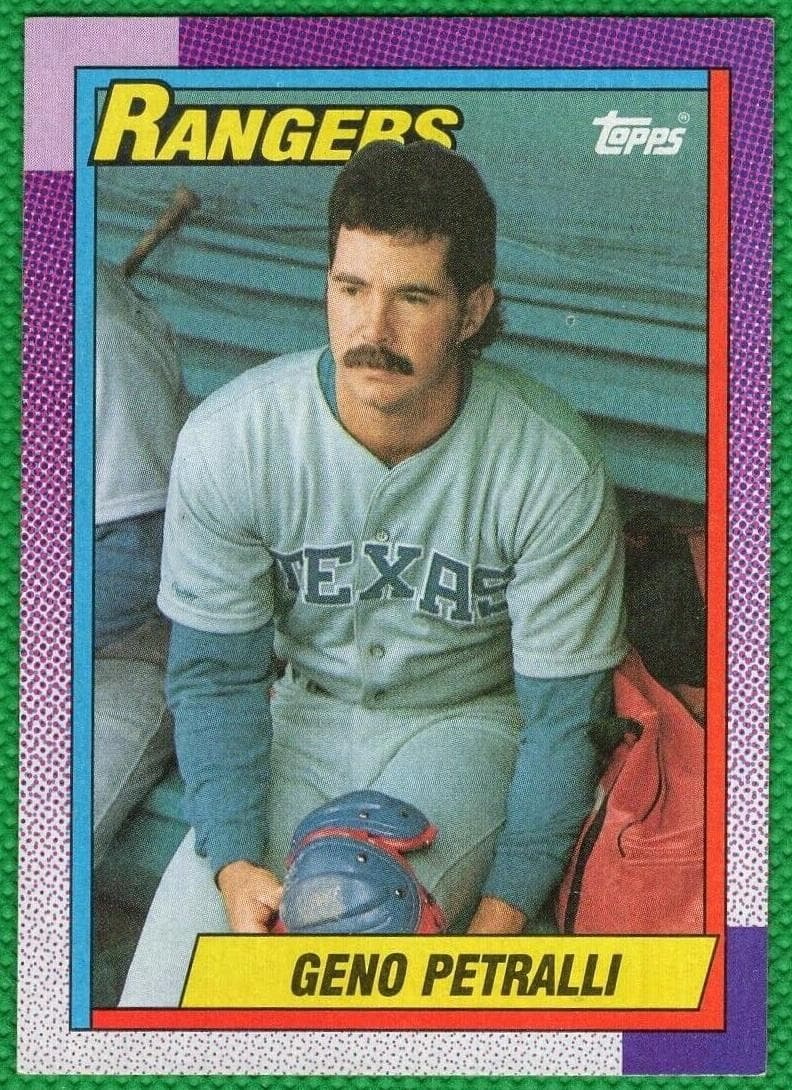 Geno Petralli 1990 topps O-Pee-Chee