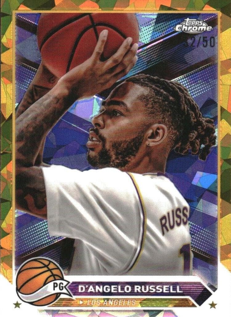 D'Angelo Russell 2023 topps Topps Chrome Sapphire Edition
