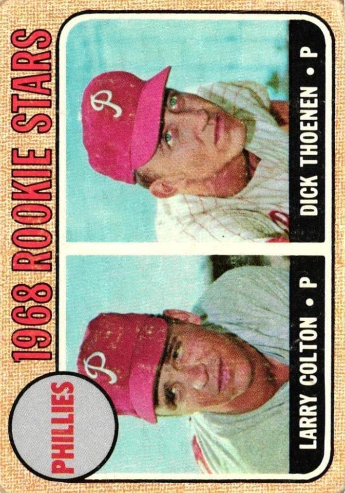 Phillies 1968 Rookie Stars (Larry Colton / Dick Thoenen) #348