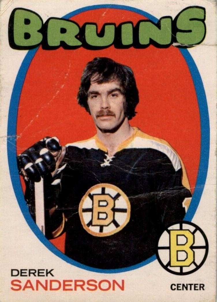 Derek Sanderson 1971 topps O-Pee-Chee