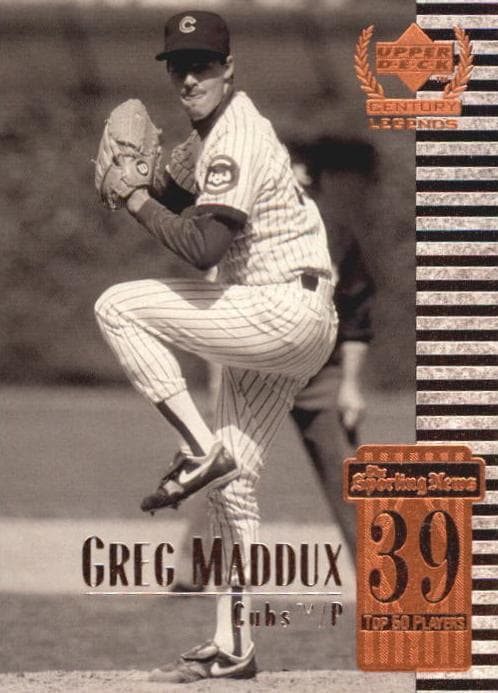 Greg Maddux 1999 upper-deck Upper Deck Century Legends