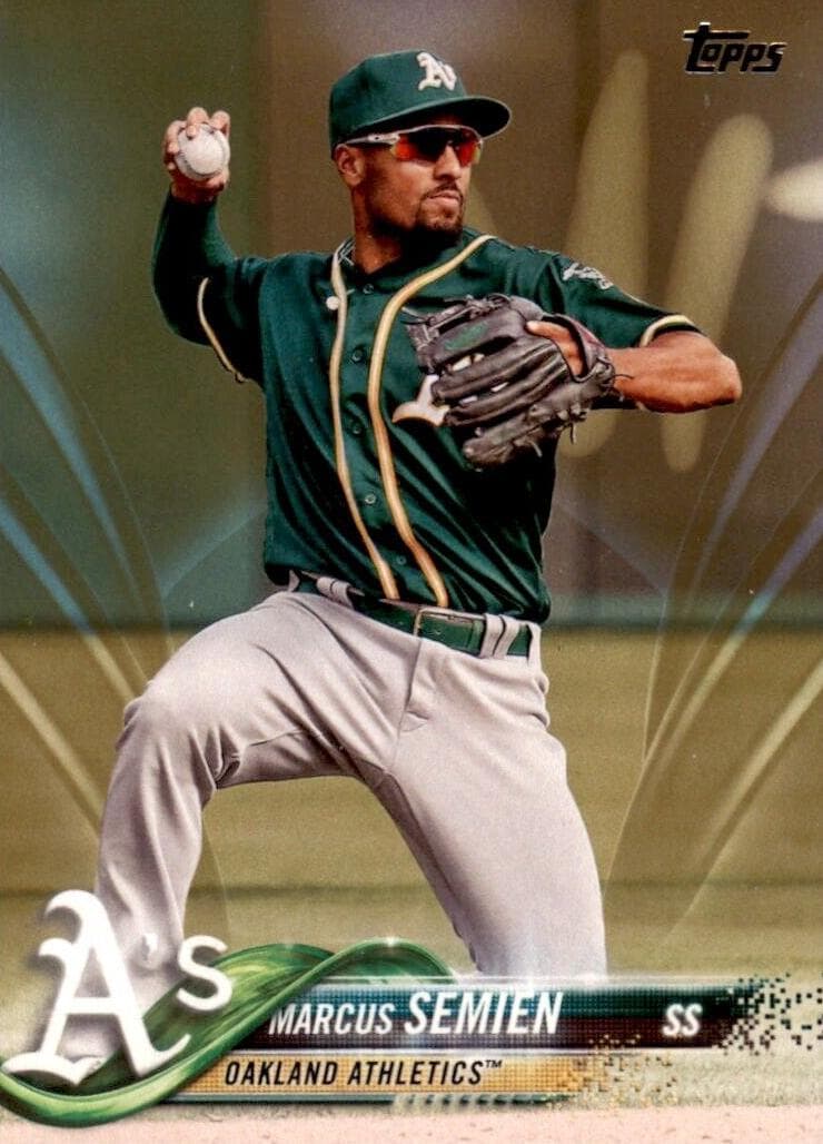 Marcus Semien 2018 topps Topps Chrome Sapphire Edition