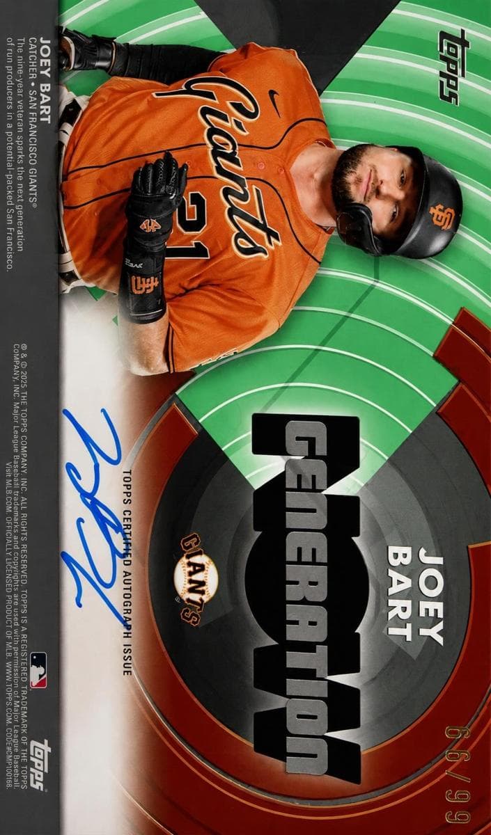 Joey Bart trading card