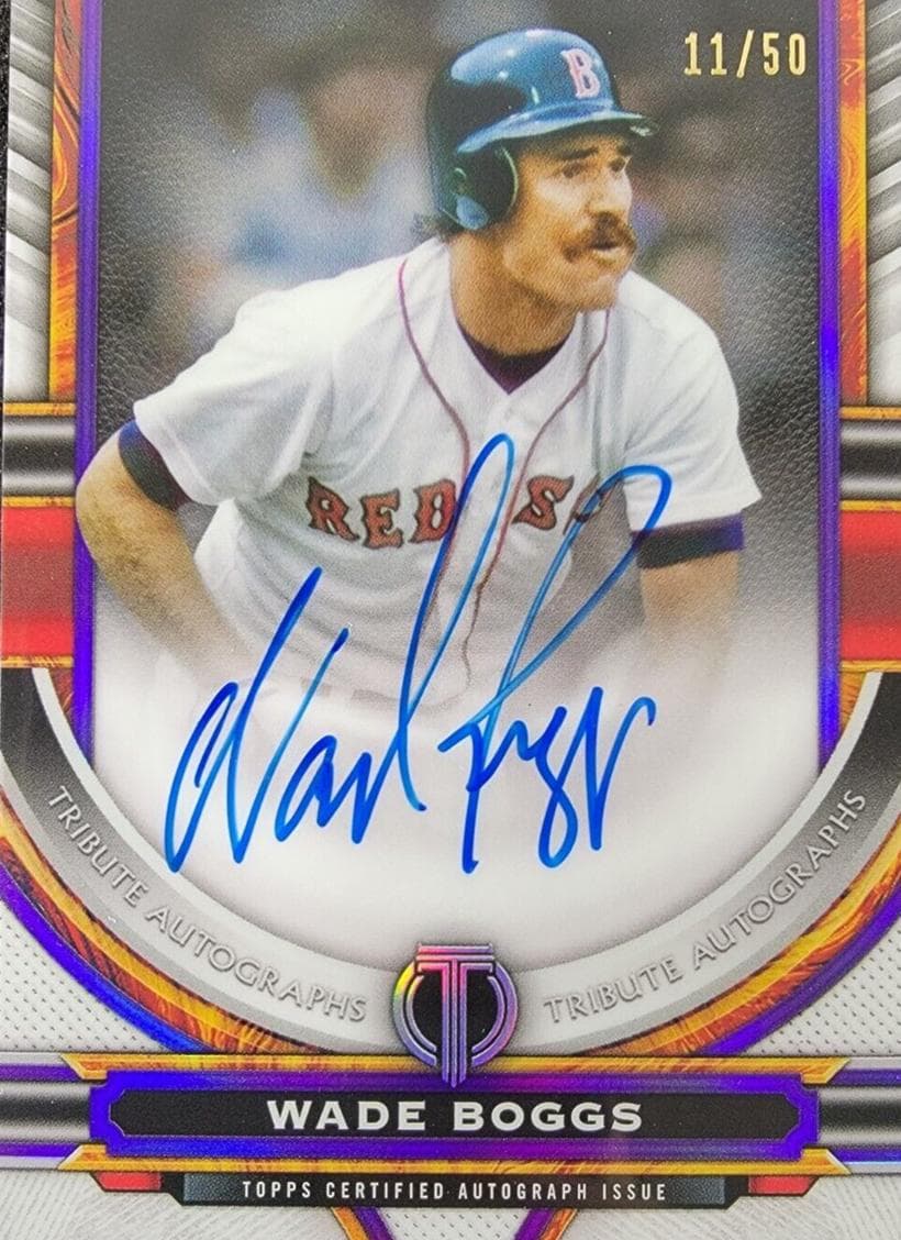 Wade Boggs 2023 topps Topps Tribute
