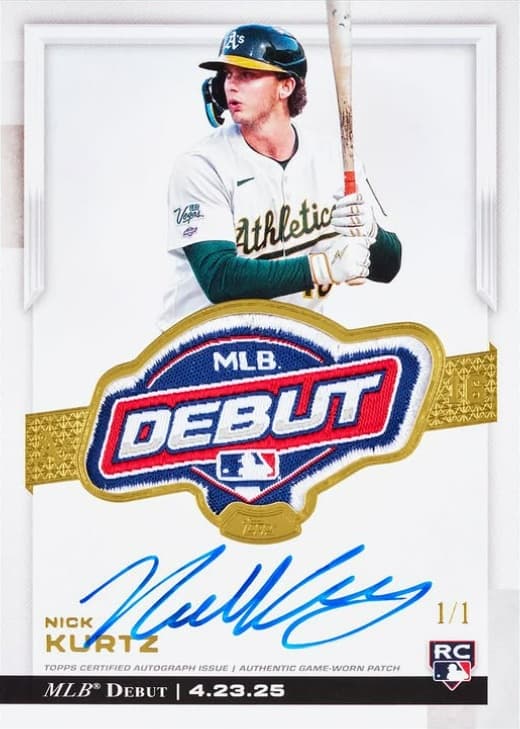 Nick Kurtz 2025 topps Topps Chrome Update