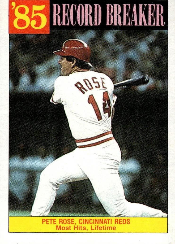 Pete Rose 1986 topps
