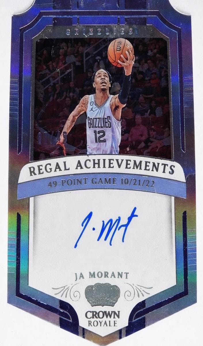 Ja Morant 2023 panini Panini Crown Royale