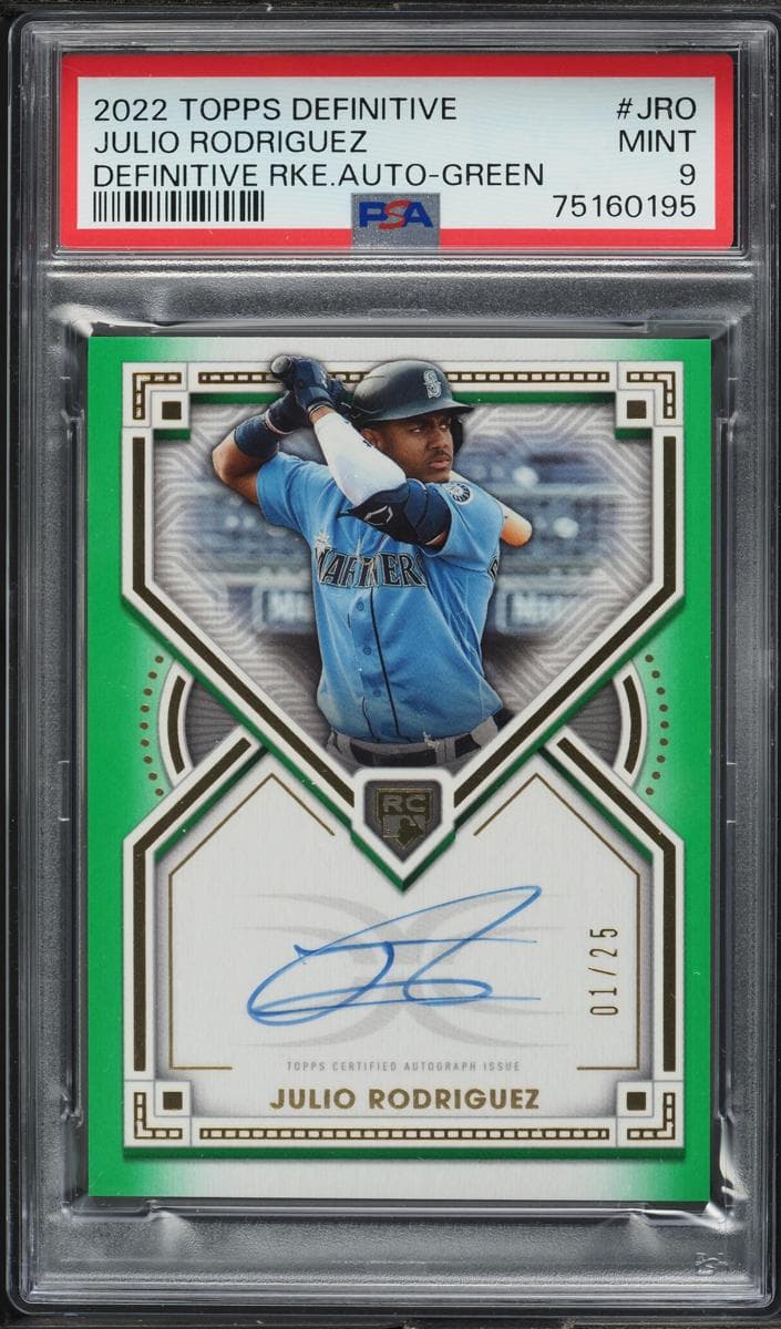 Julio Rodriguez 2022 topps Topps Definitive Collection