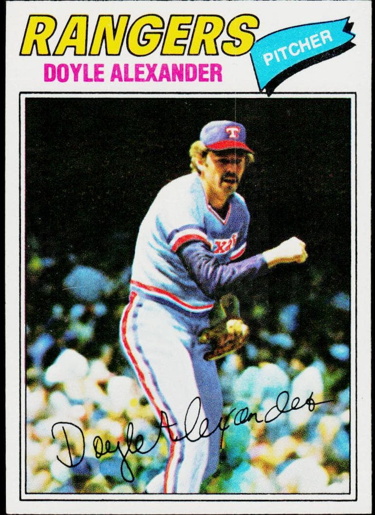 Doyle Alexander 1977 topps Topps