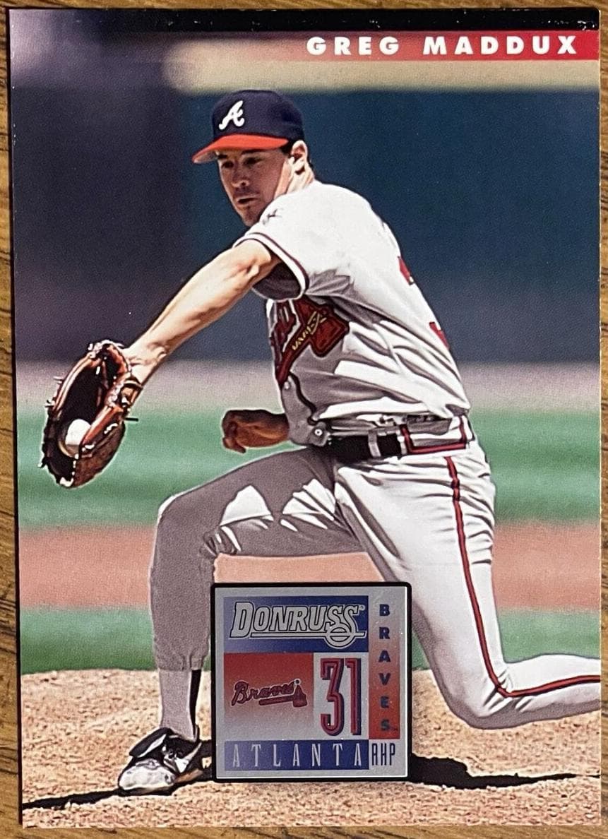 Greg Maddux 1996 panini Donruss