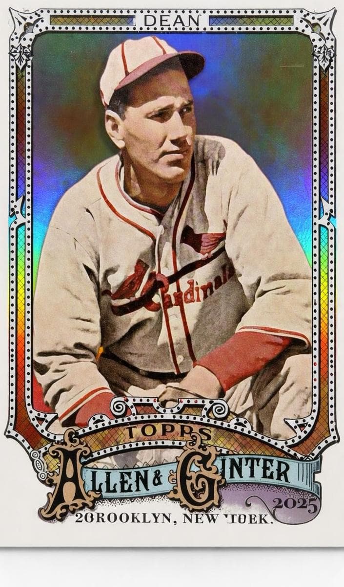 Dizzy Dean trading card