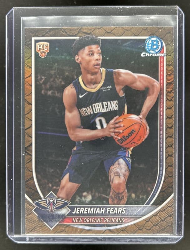 Jeremiah Fears 2025 bowman Bowman Chrome