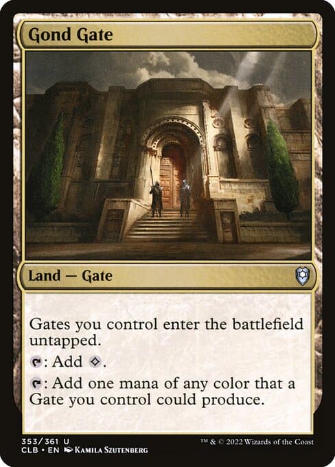 Gond Gate 2022 Magic: The Gathering Commander Legends: Battle for Baldur's Gate