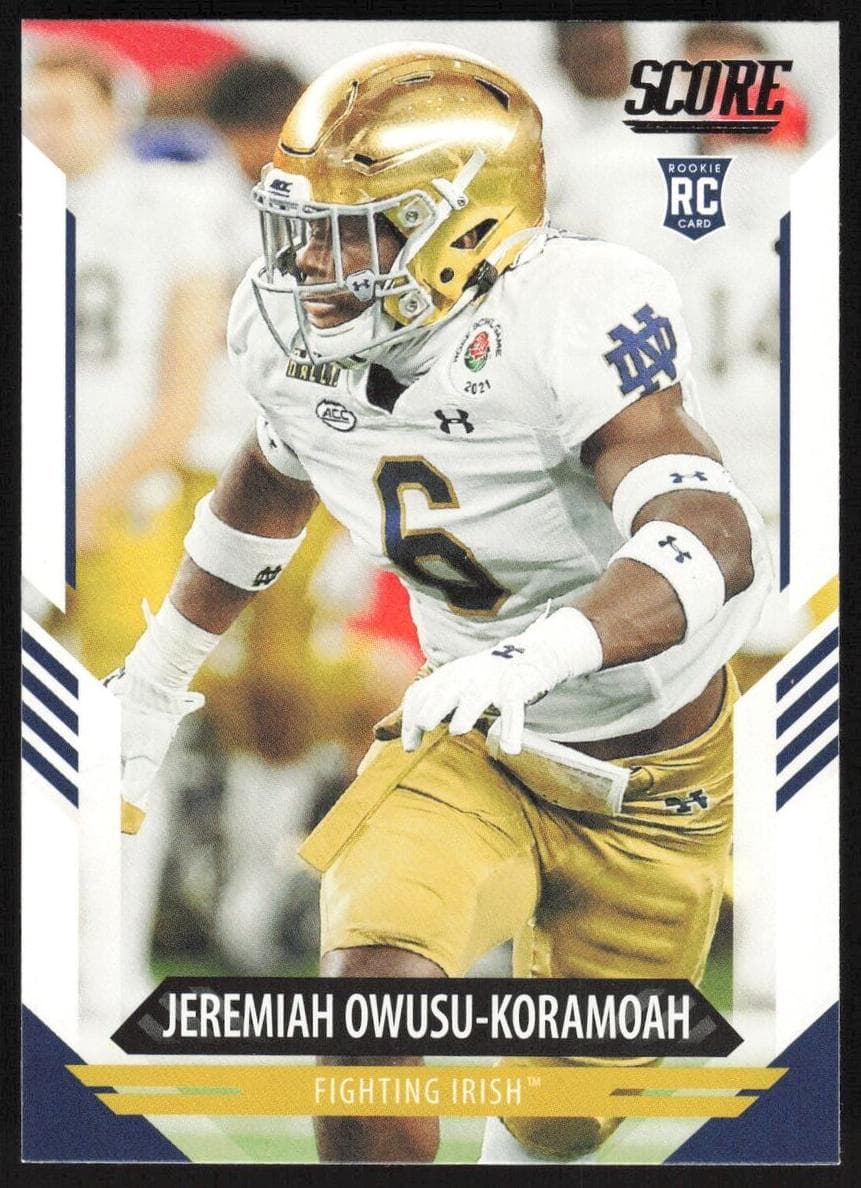 Jeremiah Owusu-Koramoah 2021 panini Score
