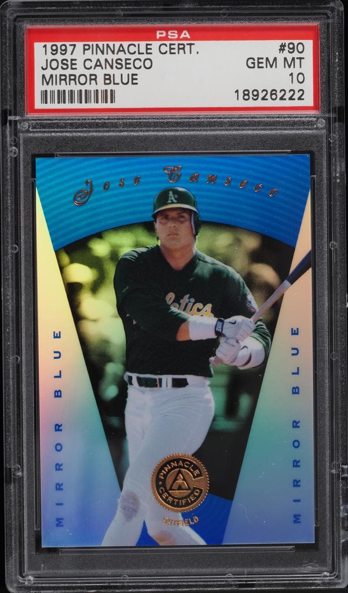 Jose Canseco 1997 panini Pinnacle Certified