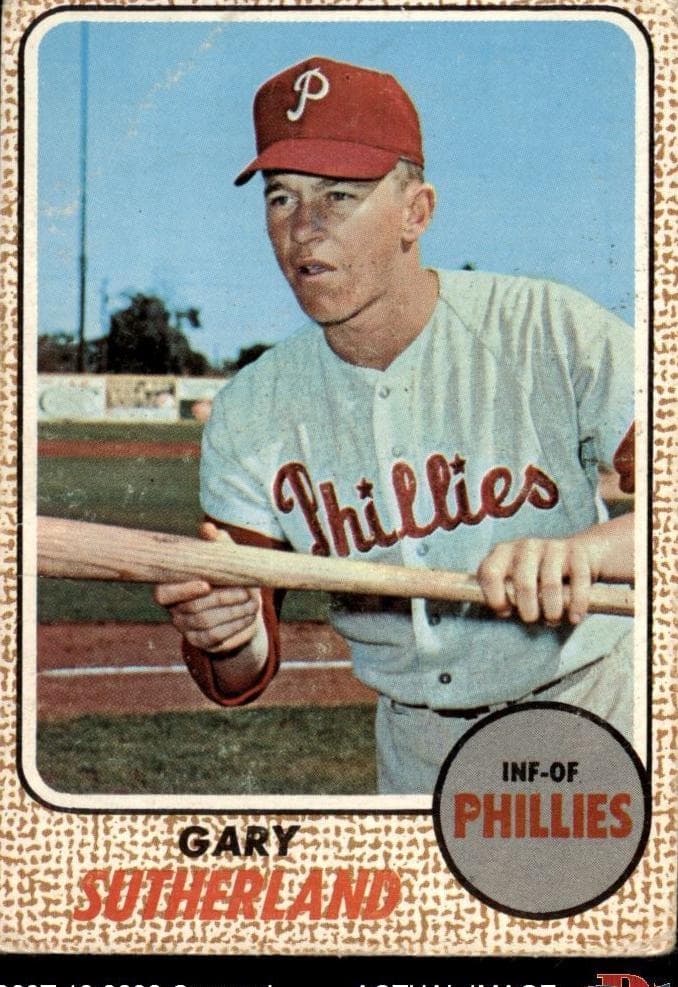 Gary Sutherland 1968 topps Topps