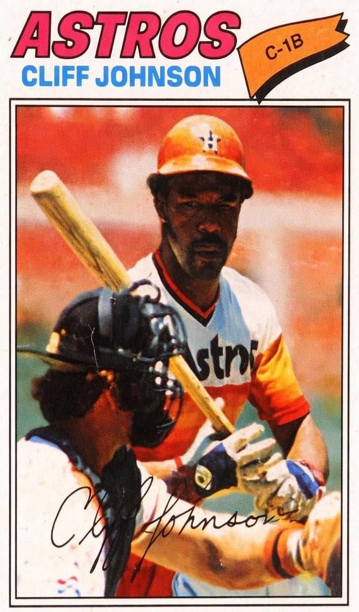 Cliff Johnson 1977 topps Topps