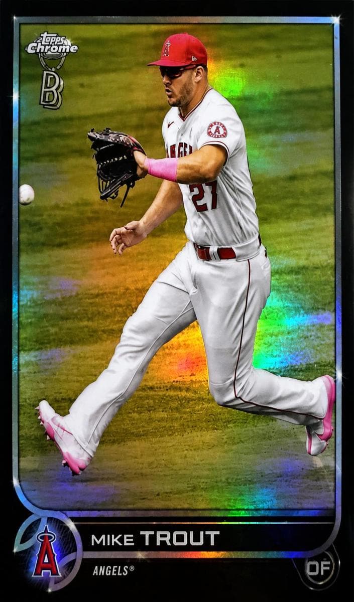 Mike Trout 2022 topps Topps Chrome Ben Baller Edition