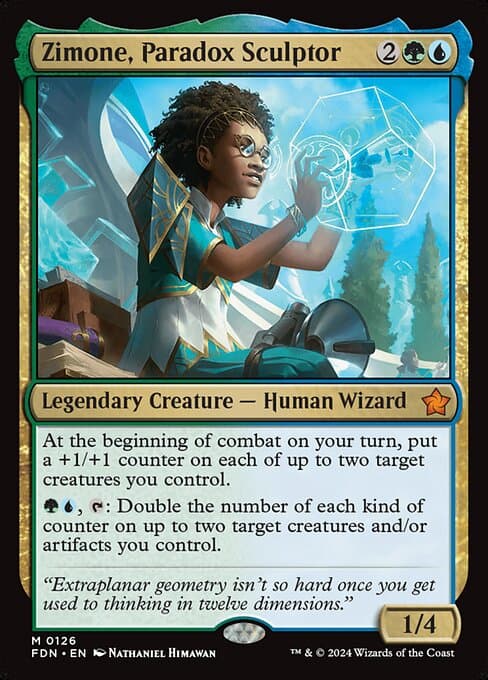Zimone, Paradox Sculptor 2024 Magic: The Gathering Foundations Foil