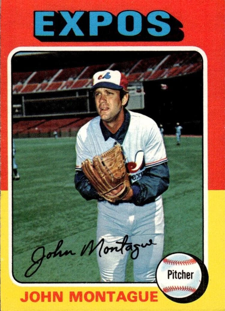 John Montague 1975 topps O-Pee-Chee