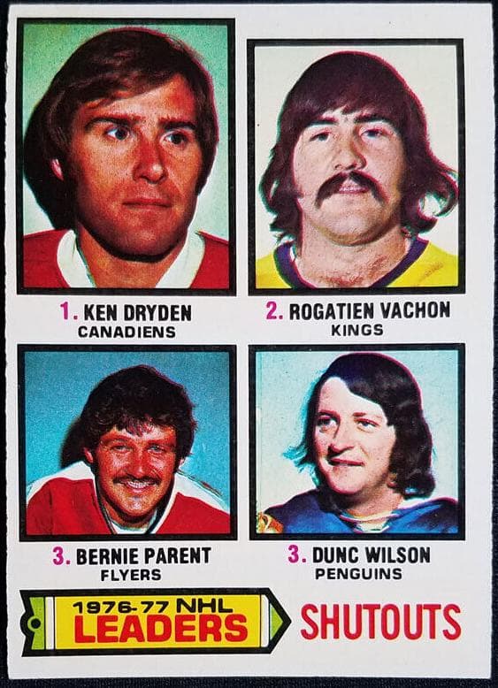 Shutouts Leaders 1977 topps O-Pee-Chee