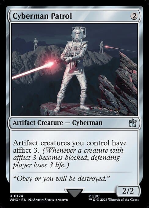 Cyberman Patrol 2023 Magic: The Gathering Doctor Who