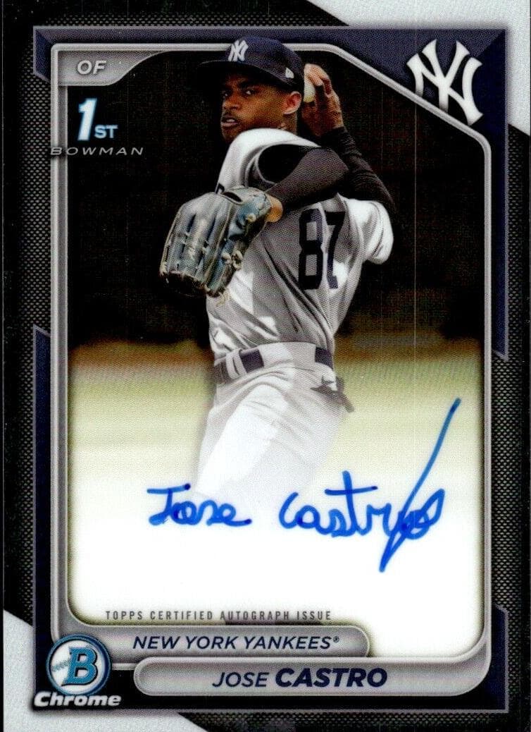 Jose Castro trading card