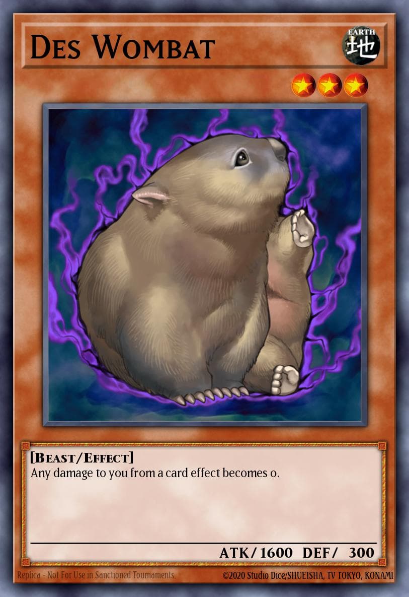 Des Wombat 2022 Yu-Gi-Oh!