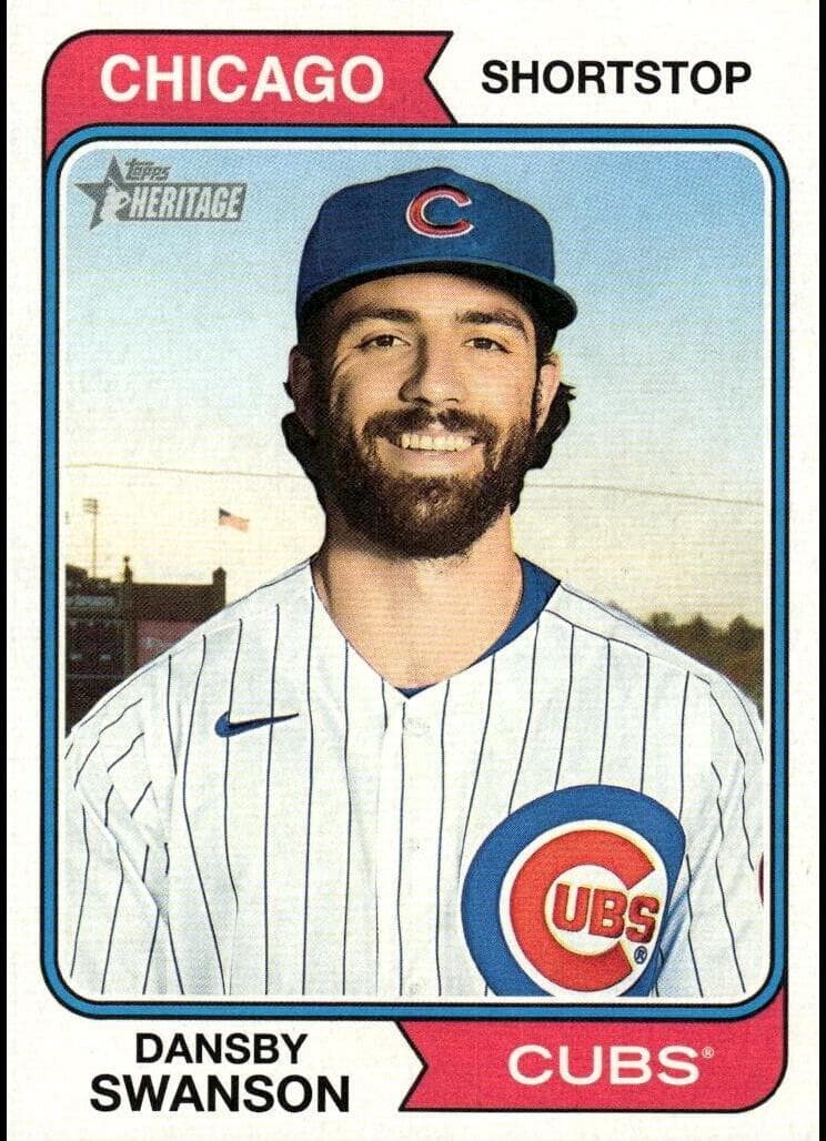 Dansby Swanson 2023 topps Topps Heritage