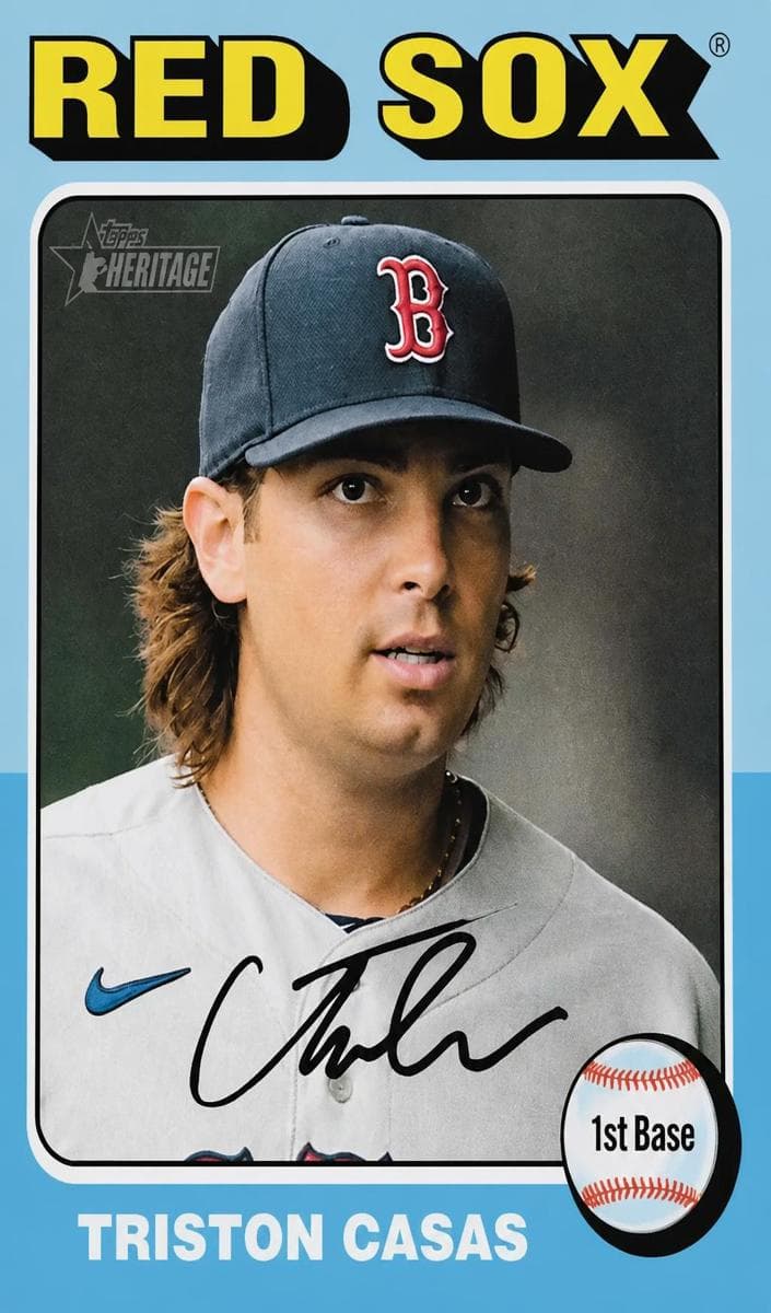 Triston Casas 2024 topps Topps Heritage