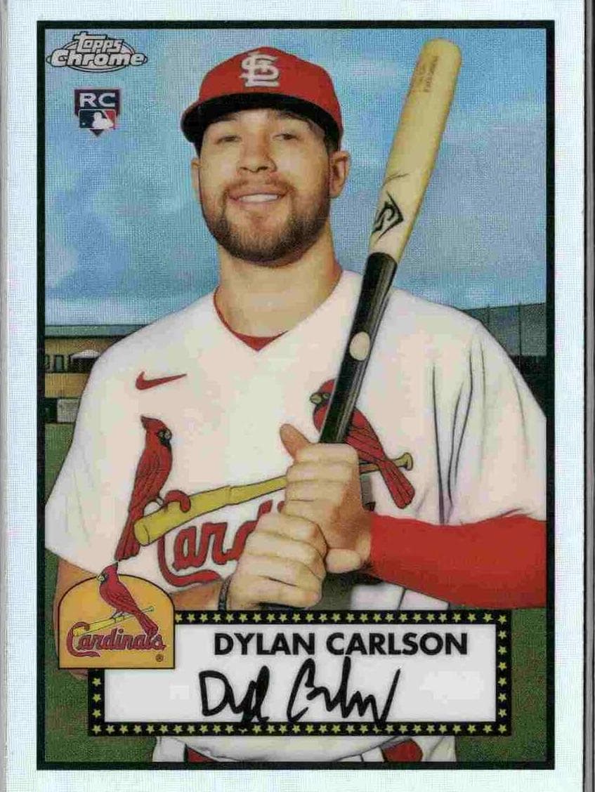 Dylan Carlson 2021 topps Topps Chrome Platinum Anniversary